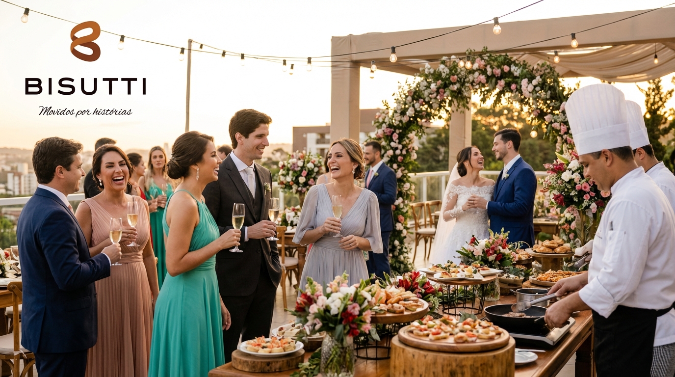Gastronomia para casamentos de luxo em espaços premium
