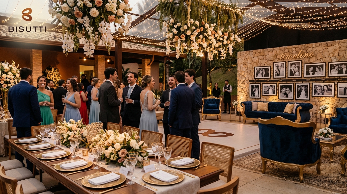 Decoração personalizada para bodas de luxo: guia 2026