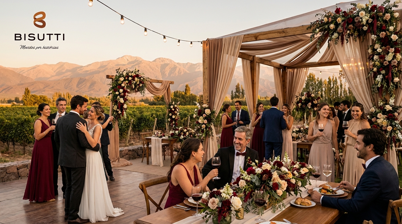 Casamento de luxo nos Andes: Bisutti Mendoza Lomas de Malbec