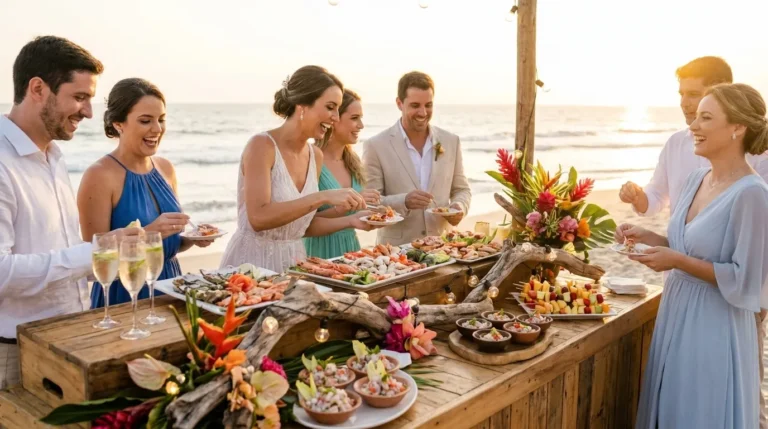 Casamento na praia: guia de gastronomia e cardápio