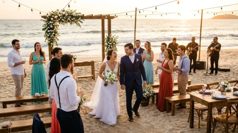 Casamento na praia: estrutura completa do projeto à montagem