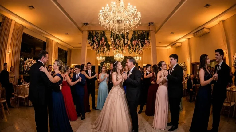 Pé-direito alto para festa de 15 anos em São Paulo